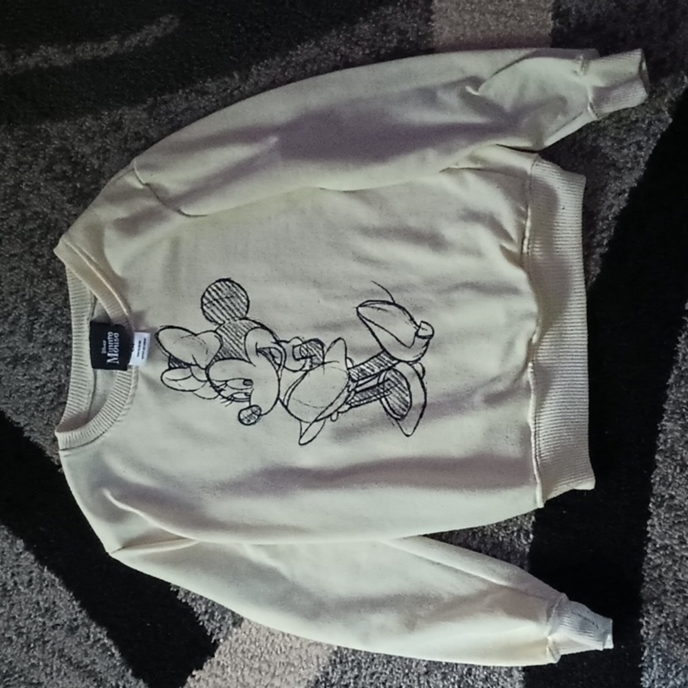Disney Minnie Mouse Cream/Tan Sweater Child Size Small